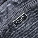 PRADA Shoulder Bag Nylon Black Silver Auth 166754-21