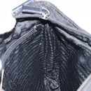 PRADA Shoulder Bag Nylon Black Silver Auth 166754-22