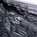 PRADA Shoulder Bag Nylon Black Silver Auth 166754-24