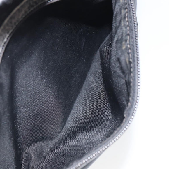 PRADA Shoulder Bag Nylon Black Silver Auth 166754