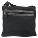 PRADA Shoulder Bag Nylon Black Silver Auth 166754-2