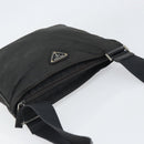 PRADA Shoulder Bag Nylon Black Silver Auth 166754-6
