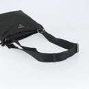 PRADA Shoulder Bag Nylon Black Silver Auth 166754-7