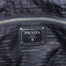 PRADA Tote Bag Nylon Black Gold Auth 166756-19