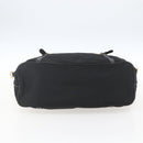 PRADA Tote Bag Nylon Black Gold Auth 166756-5