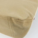 PRADA Sports Shoulder Bag Canvas Beige Silver Auth 166757-8