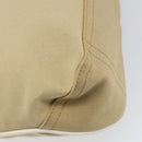 PRADA Sports Shoulder Bag Canvas Beige Silver Auth 166757-17
