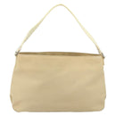 PRADA Sports Shoulder Bag Canvas Beige Silver Auth 166757-2