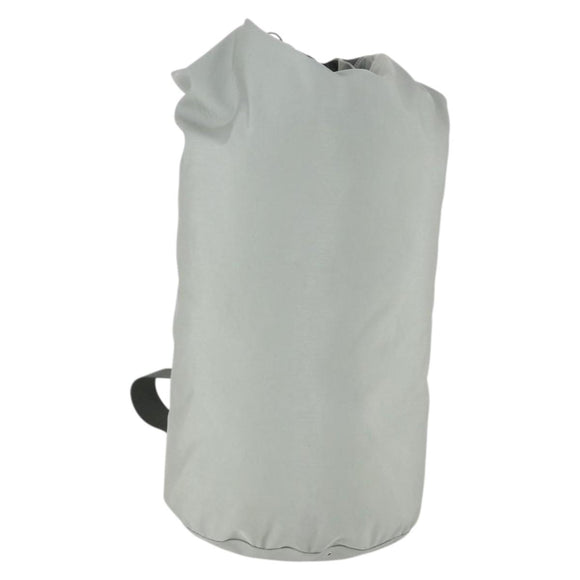 PRADA Sports Shoulder Bag Canvas Gray Silver Auth 166758