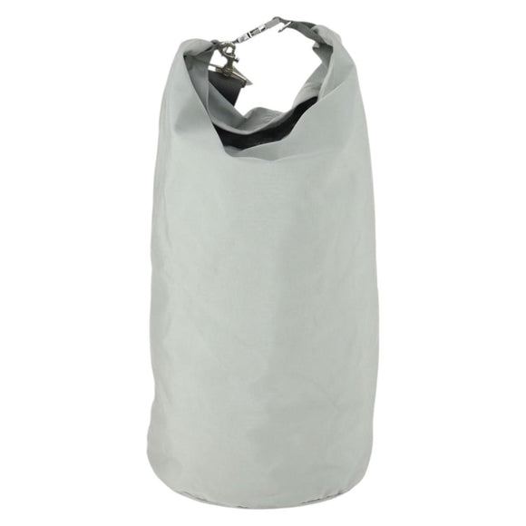 PRADA Sports Shoulder Bag Canvas Gray Silver Auth 166758