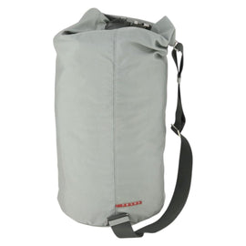 PRADA Sports Shoulder Bag Canvas Gray Silver Auth 166758 - 0