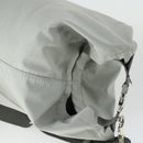 PRADA Sports Shoulder Bag Canvas Gray Silver Auth 166758-6