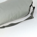 PRADA Sports Shoulder Bag Canvas Gray Silver Auth 166758-7