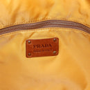 PRADA Tote Bag Nylon Yellow Silver Auth 166759-19