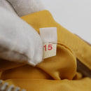 PRADA Tote Bag Nylon Yellow Silver Auth 166759-12