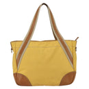 PRADA Tote Bag Nylon Yellow Silver Auth 166759-13