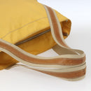 PRADA Tote Bag Nylon Yellow Silver Auth 166759-7