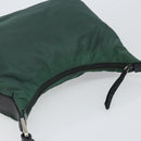 PRADA Shoulder Bag Nylon Khaki Silver Auth 166760-6