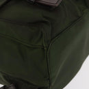 PRADA Backpack Nylon Khaki Silver Auth 166761-16