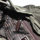 PRADA Backpack Nylon Khaki Silver Auth 166761-23