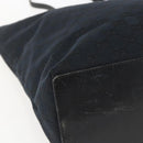 GUCCI GG Canvas Tote Bag Black Gold 002 1098 1705 Auth 166765-14