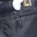 GUCCI GG Canvas Tote Bag Black Gold 002 1098 1705 Auth 166765-17