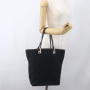 GUCCI GG Canvas Tote Bag Black Gold 002 1098 1705 Auth 166765-21