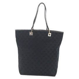 GUCCI GG Canvas Tote Bag Black Gold 002 1098 1705 Auth 166765 - 0