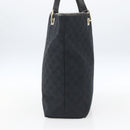 GUCCI GG Canvas Tote Bag Black Gold 002 1098 1705 Auth 166765-4