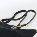 GUCCI GG Canvas Tote Bag Black Gold 002 1098 1705 Auth 166765-8