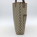 GUCCI GG Supreme Web Sherry Line Tote Bag PVC Beige Red 39 02 003 Auth 166766-4