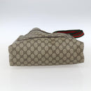GUCCI GG Supreme Web Sherry Line Tote Bag PVC Beige Red 39 02 003 Auth 166766-9