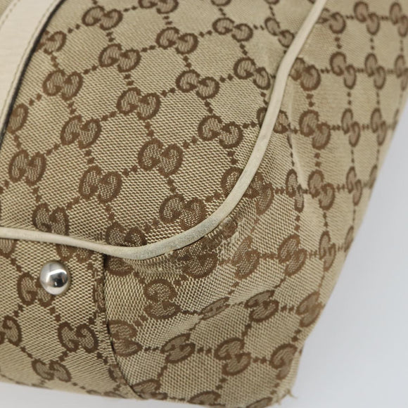 GUCCI GG Canvas Tote Bag Beige Gold 232957 Auth 166767