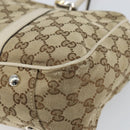 GUCCI GG Canvas Tote Bag Beige Gold 232957 Auth 166767-12