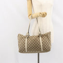 GUCCI GG Canvas Tote Bag Beige Gold 232957 Auth 166767-23