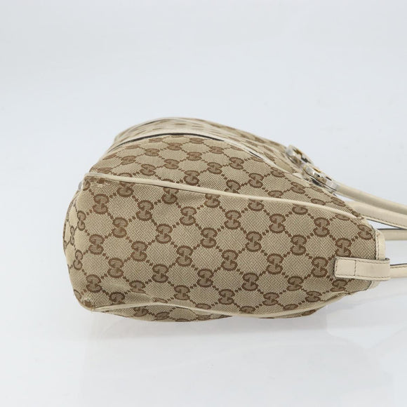 GUCCI GG Canvas Tote Bag Beige Gold 232957 Auth 166767