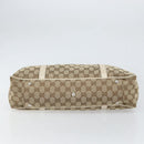 GUCCI GG Canvas Tote Bag Beige Gold 232957 Auth 166767-9