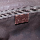 GUCCI GG Canvas Web Sherry Line Shoulder Bag Red Silver beige 145858 Auth 166768-17