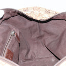 GUCCI GG Canvas Web Sherry Line Hand Bag Red Silver beige Auth 166769-18