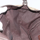 GUCCI GG Canvas Web Sherry Line Hand Bag Red Silver beige Auth 166769-19