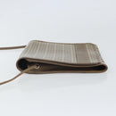 FENDI Zucchino Canvas Shoulder Bag Beige Auth 166774-4