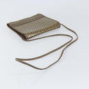 FENDI Zucchino Canvas Shoulder Bag Beige Auth 166774-7