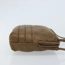 LOEWE Anagram Shoulder Bag Leather Brown Auth 166780-3