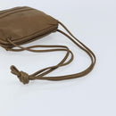 LOEWE Anagram Shoulder Bag Leather Brown Auth 166780-7