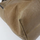 CELINE Boogie bag Hand Bag Leather Brown Silver Auth 166786-11