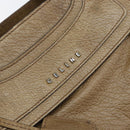 CELINE Boogie bag Hand Bag Leather Brown Silver Auth 166786-14