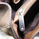 CELINE Boogie bag Hand Bag Leather Brown Silver Auth 166786-22
