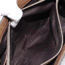 CELINE Boogie bag Hand Bag Leather Brown Silver Auth 166786-23