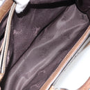 CELINE Boogie bag Hand Bag Leather Brown Silver Auth 166786-24
