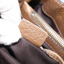 CELINE Boogie bag Hand Bag Leather Brown Silver Auth 166786-25